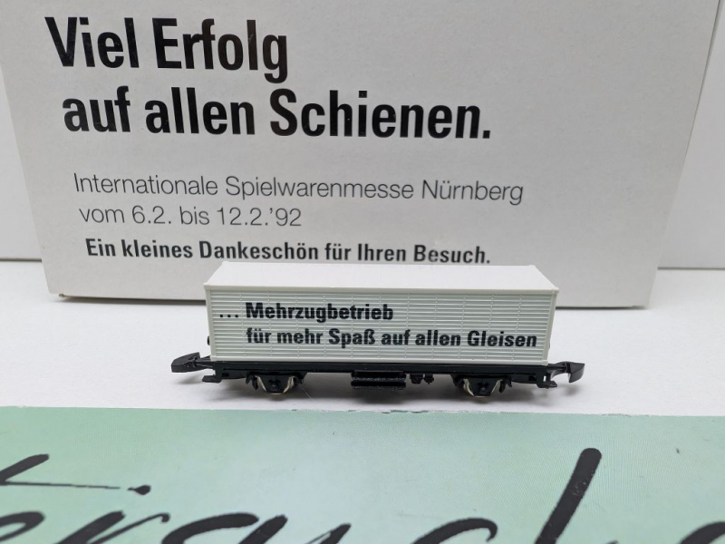 Märklin Z DC 8617 Containerwagen "Delta" / Messe NBG '92 / OVP