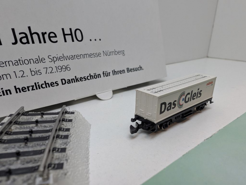 Märklin Z DC 8617 Containerwagen "Das C-Gleis" / Messe NBG '96 / OVP