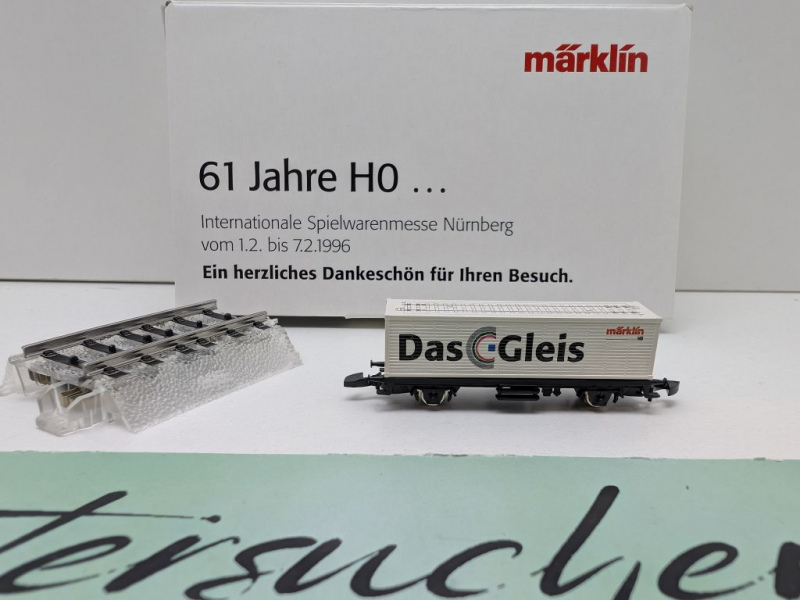 Märklin Z DC 8617 Containerwagen "Das C-Gleis" / Messe NBG '96 / OVP