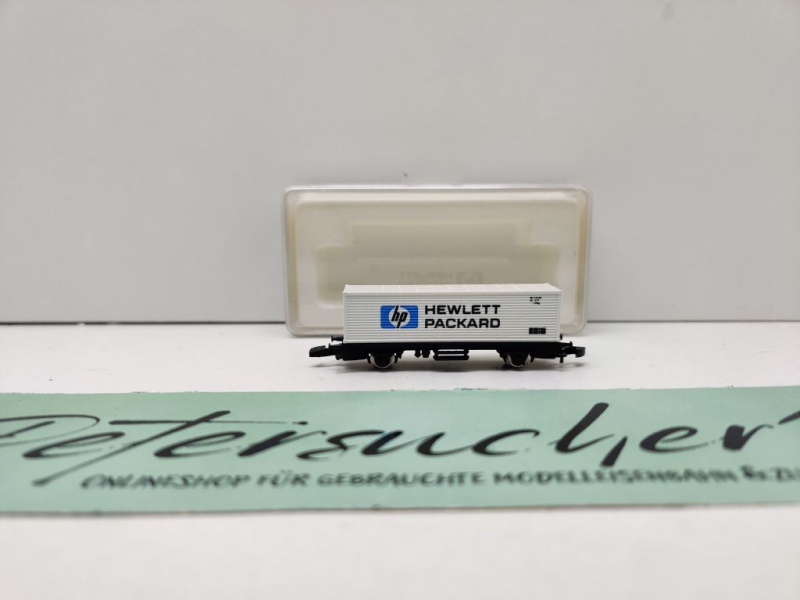 Märklin Z DC 8618 Containerwagen "Hewlett-Packard" / Htt 12 / DB / OVP