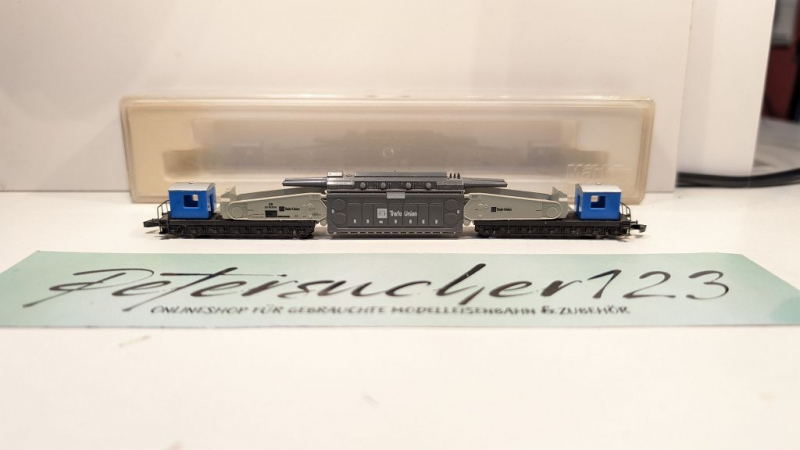 Märklin Z DC 8620 Tiefladewagen mit Transformator "Trafo-Union" / DB / OVP