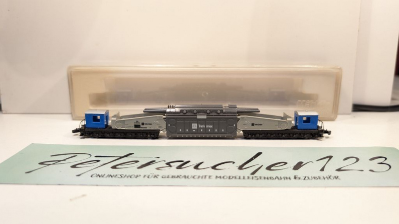 Märklin Z DC 8620 Tiefladewagen mit Transformator "Trafo-Union" / DB / OVP