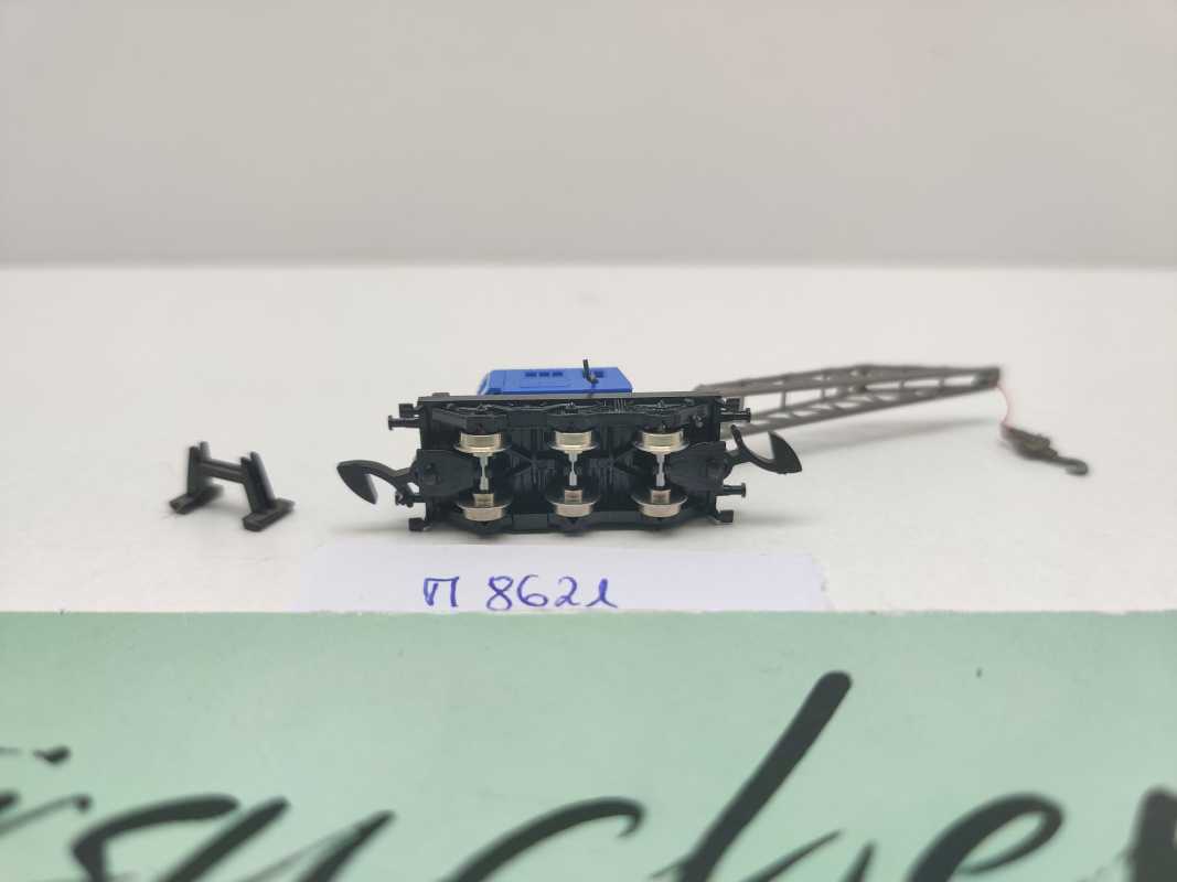 Märklin Z DC 8621 Kranwagen inkl. Stützbock / Kranhaus drehbar / Krupp Ardelt