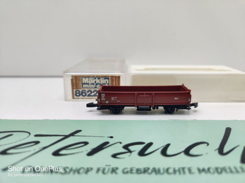 Märklin Z DC 8622 offener Güterwagen / E 037 (Omm 52) / DB / OVP