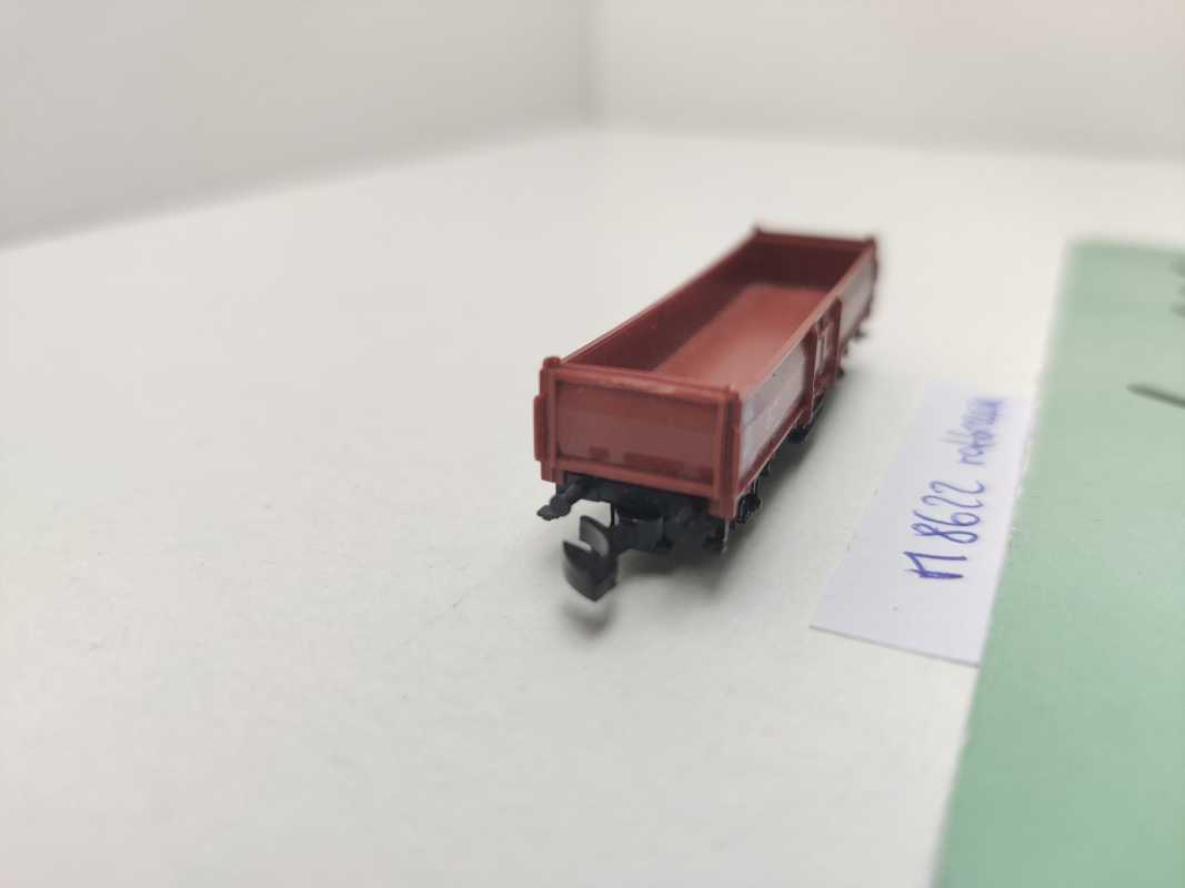 Märklin Z DC 8622 offener Güterwagen E 037 (Omm 52) / rotbraun / DB