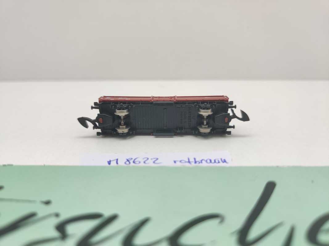 Märklin Z DC 8622 offener Güterwagen E 037 (Omm 52) / rotbraun / DB