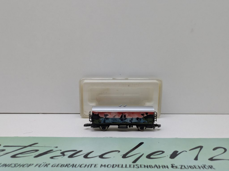 Märklin Z DC 8634 Kühlwagen "Karibikstrand m Segelboot" / OVP
