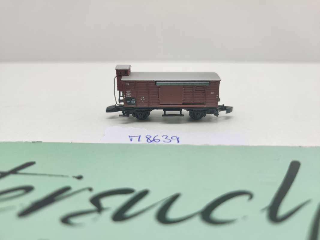 Märklin Z DC 8639 ged Güterwagen Bremserhaus G10 / 139 254 / DB