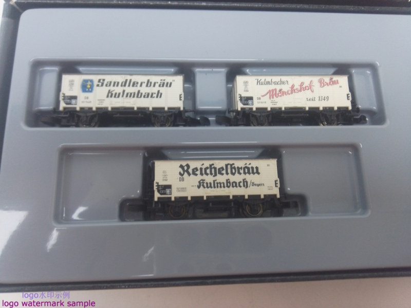 Mini Club Z DC 86395 /3 Güterwagen-Set mit historischen Privat-Bierwagen der Kulmbacher Brauereien / DB / OVP