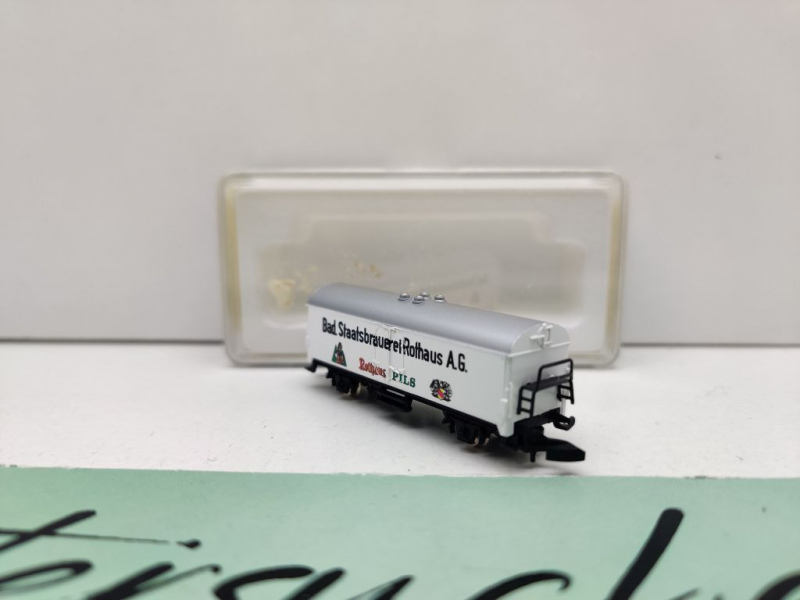 Märklin Z DC 8646 Kühlwagen "Rothaus" Ichqrs377 / Privat / OVP