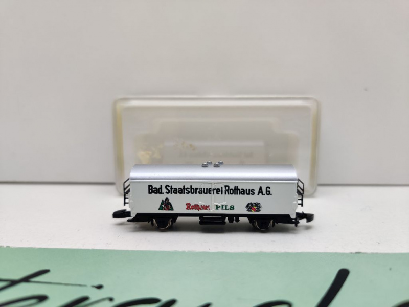 Märklin Z DC 8646 Kühlwagen "Rothaus" Ichqrs377 / Privat / OVP