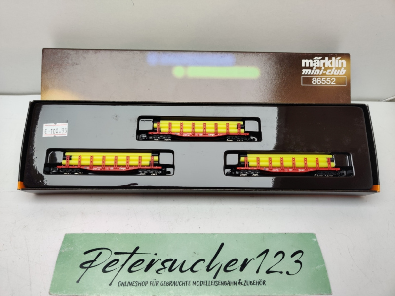 Märklin Z DC 86552 Rungenwagenset / CARGO / OVP