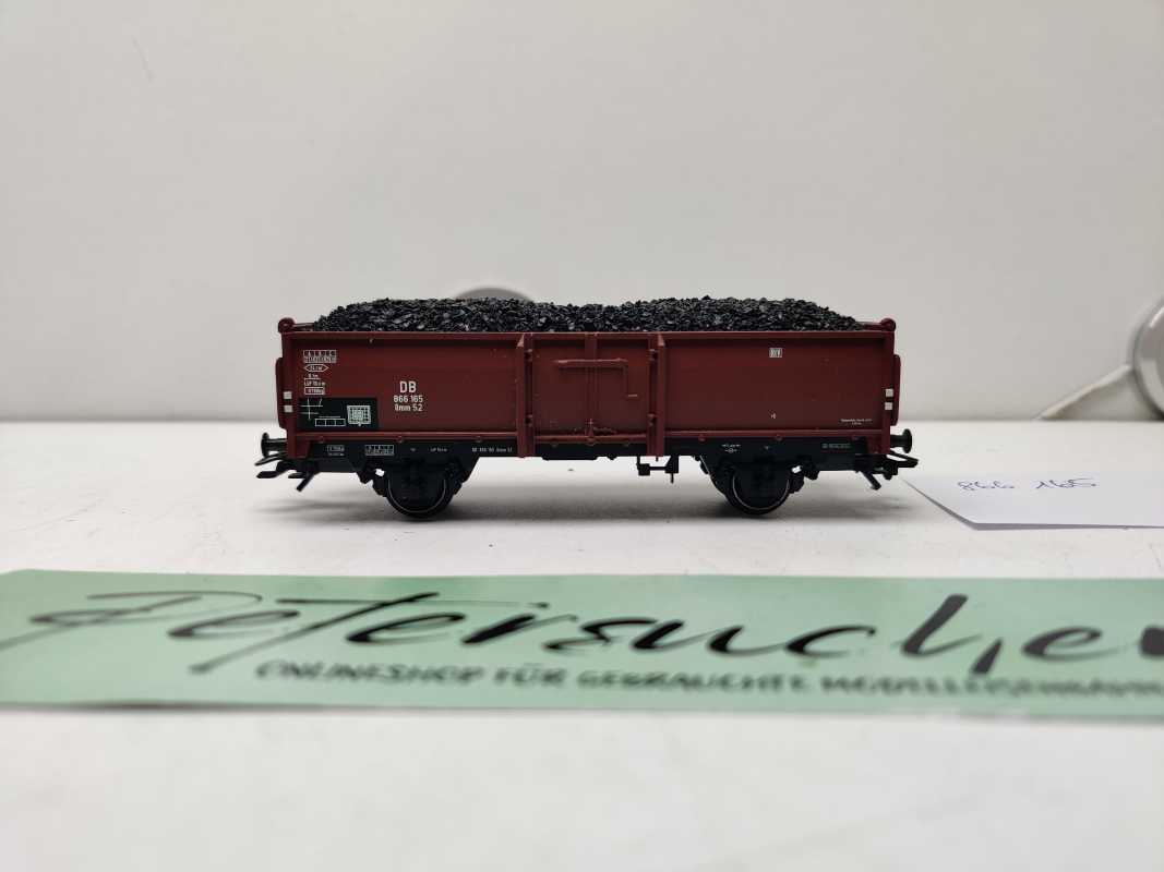 Märklin H0 AC 866 165 offenen Güterwagens / NEM / DB / Ladegut Kohle