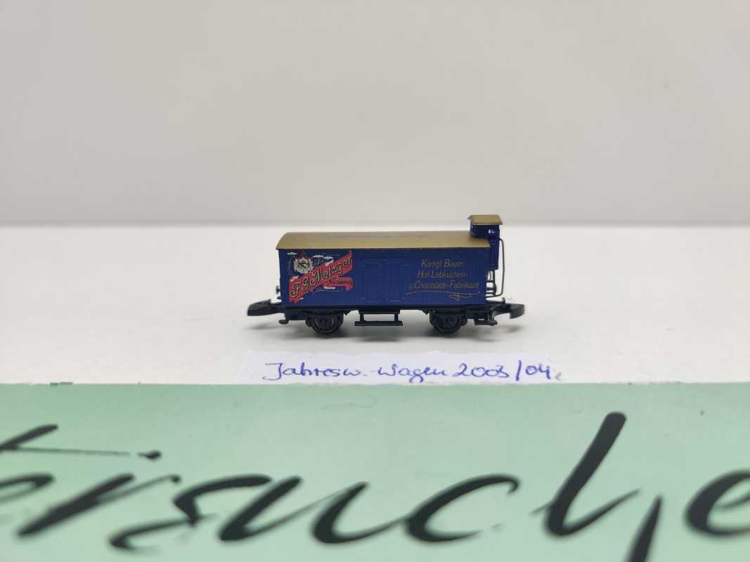 Märklin Z DC 8661.2003.01 ged. Güterwagen Jahreswechs. 03/04 "F.G.Metzger" G10
