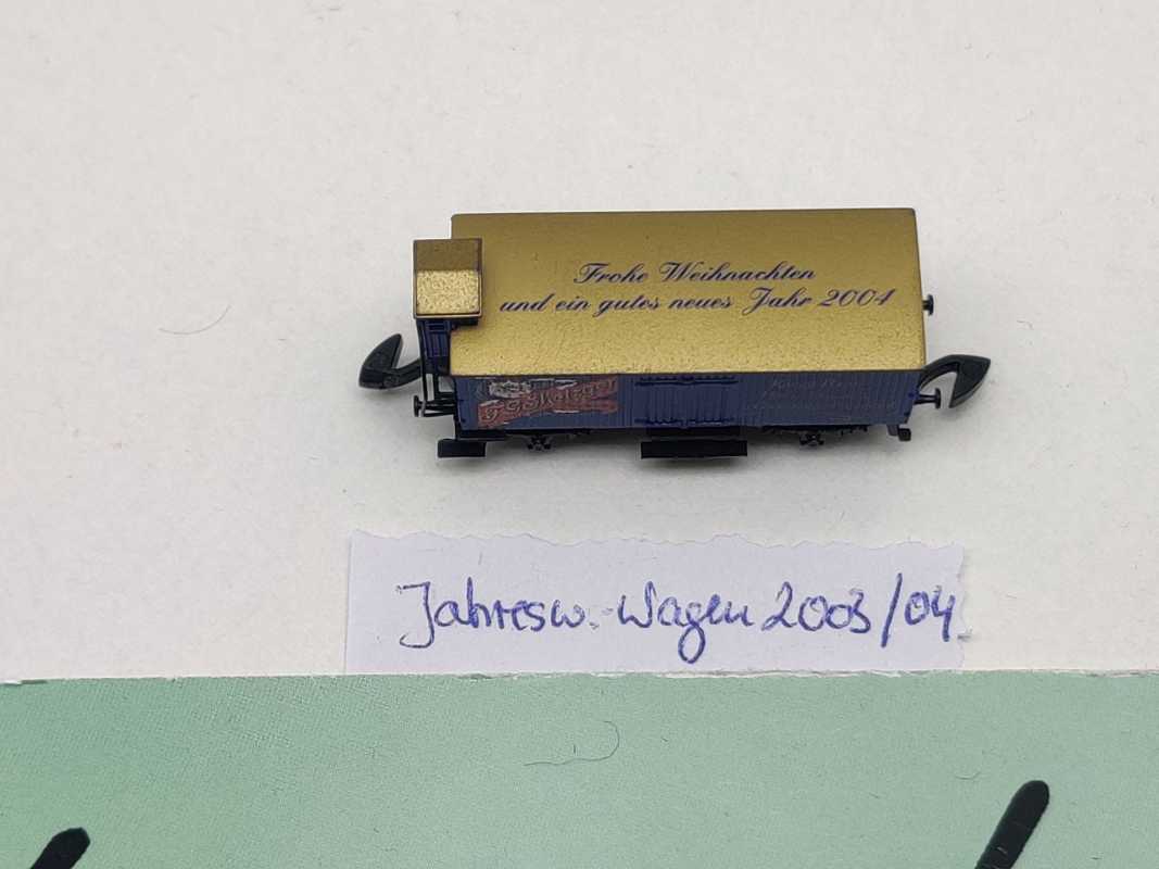 Märklin Z DC 8661.2003.01 ged. Güterwagen Jahreswechs. 03/04 "F.G.Metzger" G10