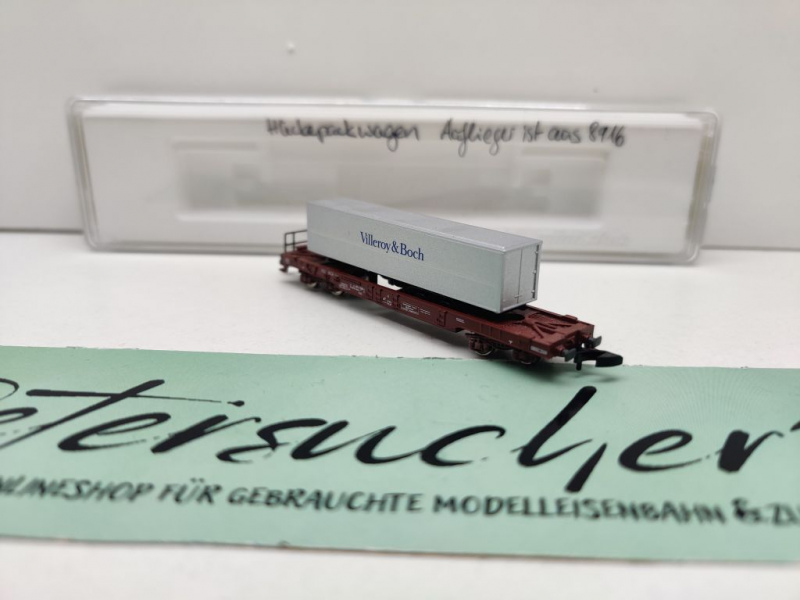 Märklin Z DC 8662 Huckepackwagen Auflieger Villeroy / Sdgkms707 / DB / EVP