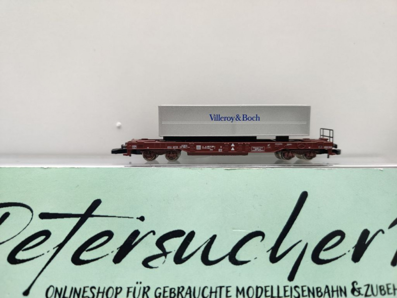 Märklin Z DC 8662 Huckepackwagen Auflieger Villeroy / Sdgkms707 / DB / EVP