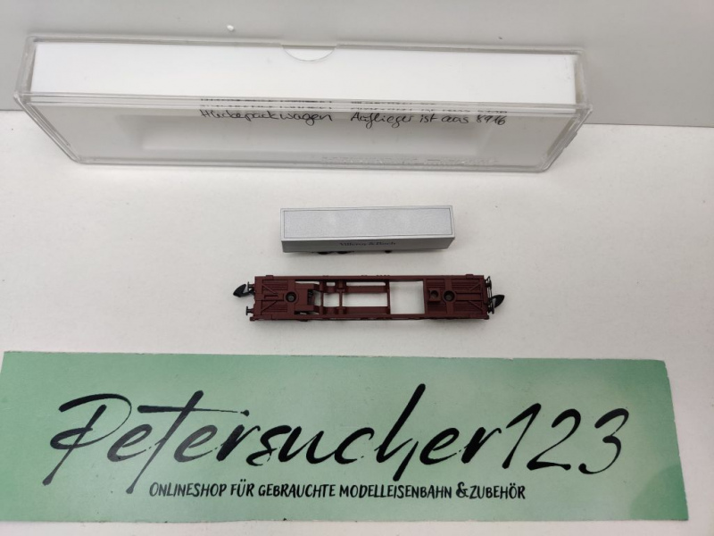 Märklin Z DC 8662 Huckepackwagen Auflieger Villeroy / Sdgkms707 / DB / EVP
