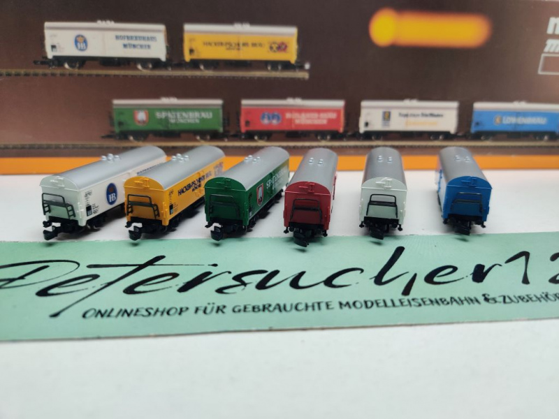 Märklin Z DC 8663 Bierwagen-Set "Münchener Brauereien" Ichqrs / DB / OVP