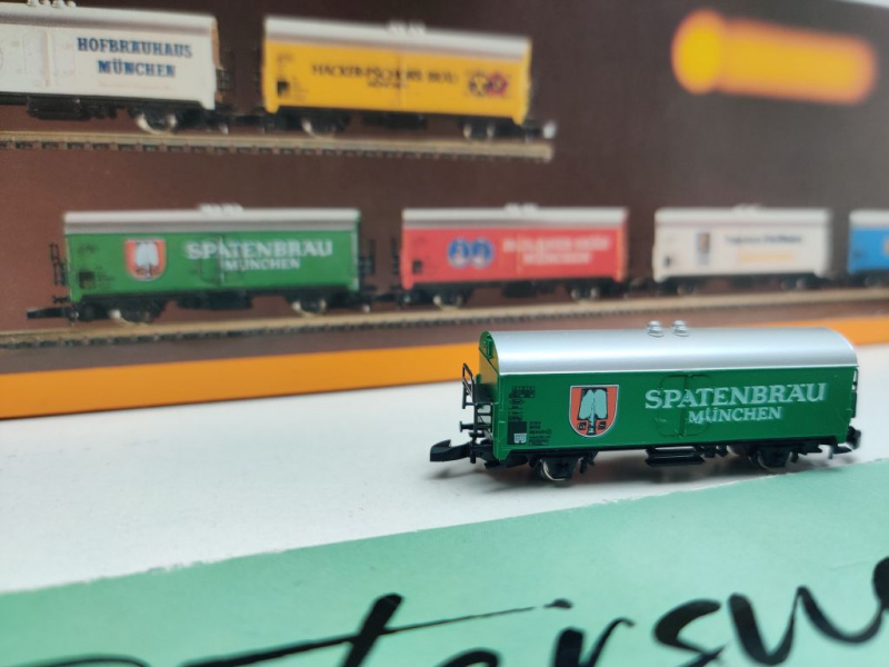 Märklin Z DC 8663 Bierwagen-Set "Münchener Brauereien" Ichqrs / DB / OVP