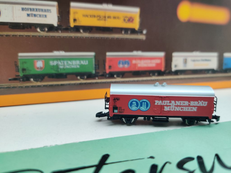 Märklin Z DC 8663 Bierwagen-Set "Münchener Brauereien" Ichqrs / DB / OVP