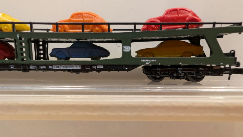 Märklin Z DC 8614 Autotransportwagen / DDm 915 / DB / OVP