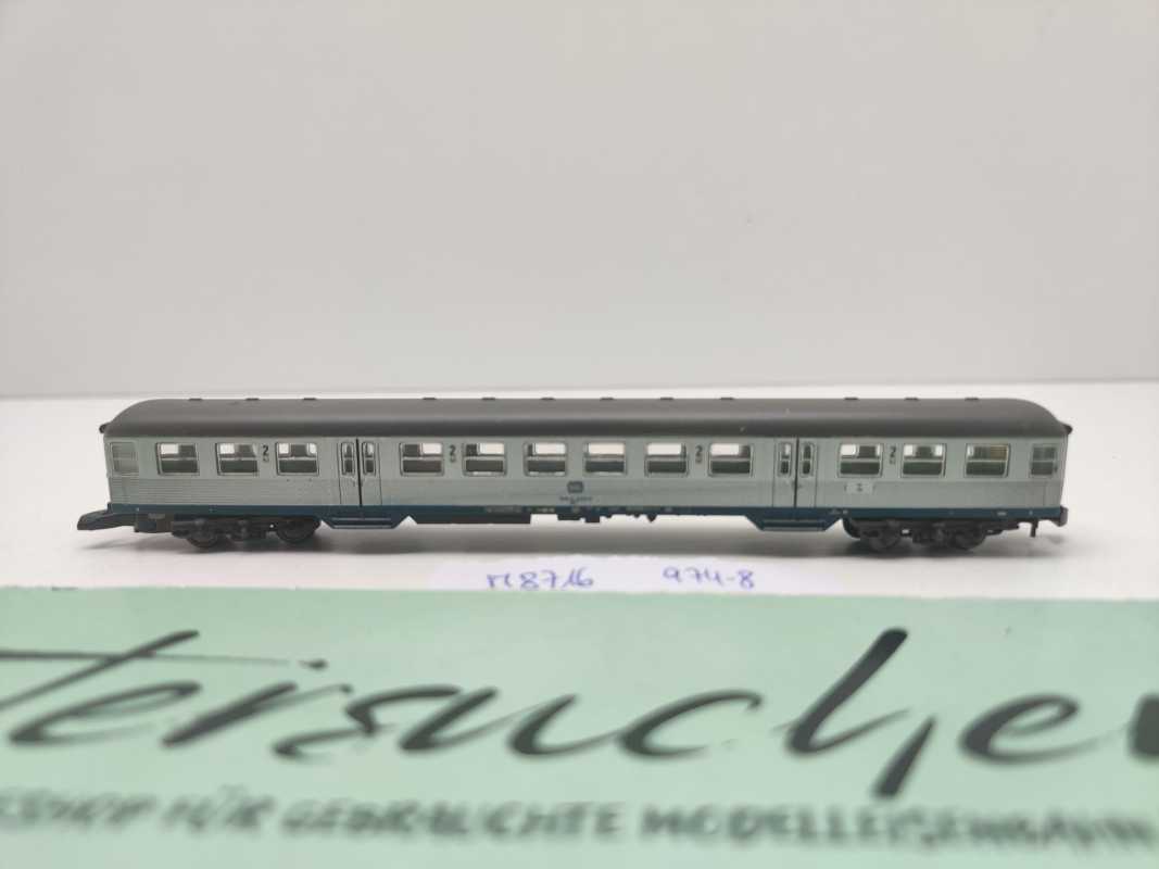 Märklin Z DC 8716 Nahverkehrswagen "Silberling" 2.Kl Bnb720 / 974-8 / DB