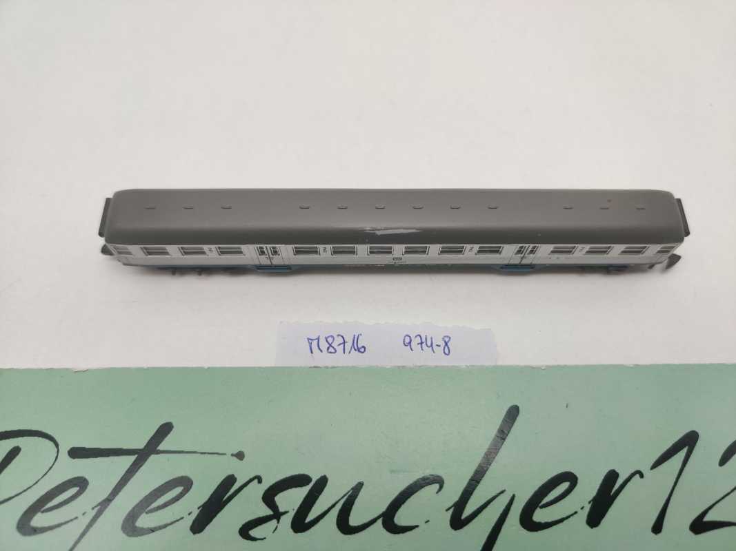 Märklin Z DC 8716 Nahverkehrswagen "Silberling" 2.Kl Bnb720 / 974-8 / DB
