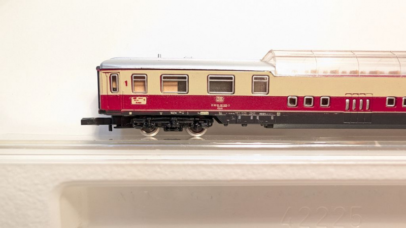 Märklin Z DC 8728 Schnellzug-Aussichtswagen 1.Kl. / ADm 101 / DB / OVP
