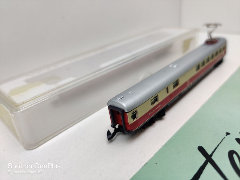 Märklin Z DC 8737 TEE Speisewagen Stromabnehmer WRmz135 / DB / OVP