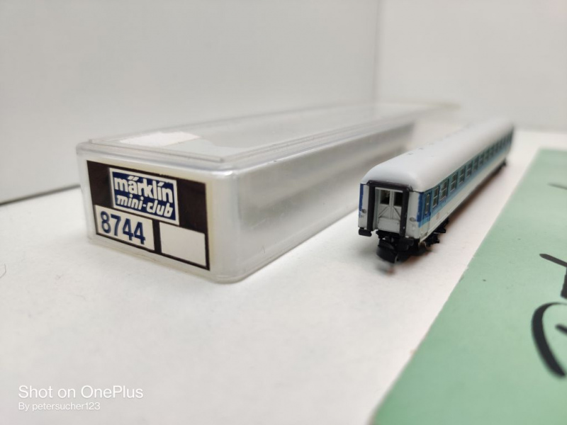 Märklin Z DC 8743 Schnellzugwagen / 2.Kl / Bim / DB / OVP