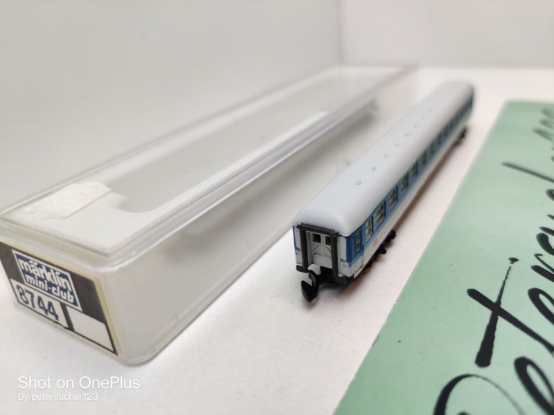 Märklin Z DC 8743 Schnellzugwagen / 2.Kl / Bim / DB / OVP