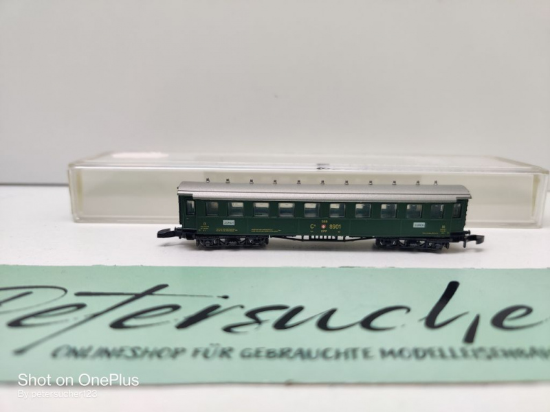 Märklin Z DC 8748 D-Zug Wagen 3.Kl. C4ü / SBB / OVP