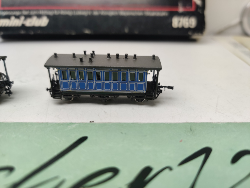 Märklin Z DC 8769 / 2-teiliges Ergänzungs-Wagen-Set / Hofzug König Ludwig II. (K.Bay.Sts.B.) / OVP
