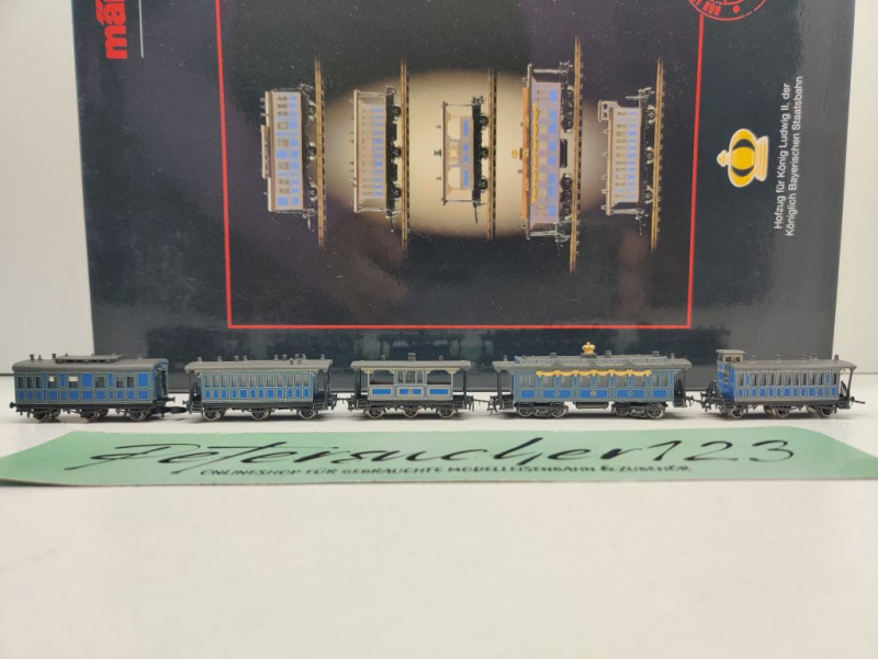 Märklin Z DC 8770 Wagen-Set Hofzug "König Ludwig" / K.Bay.Sts.B./ OVP
