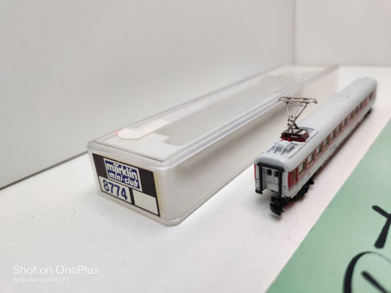 Märklin Z DC 8774 IC-Speisewagen / Stromabnehmer / WRmz135 / DB / OVP