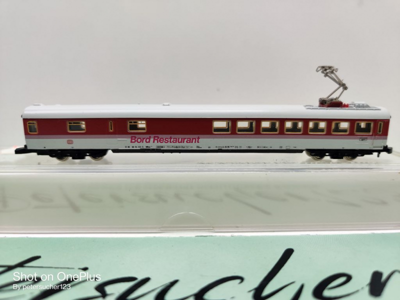 Märklin Z DC 8774 IC-Speisewagen / Stromabnehmer / WRmz135 / DB / OVP