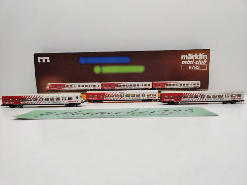 Märklin Z DC 8783 Wagen-Set "S-Bahn Toshiba" / DB / OVP