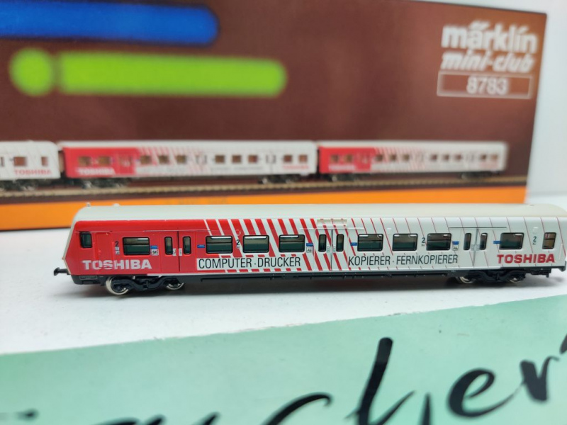 Märklin Z DC 8783 Wagen-Set "S-Bahn Toshiba" / DB / OVP