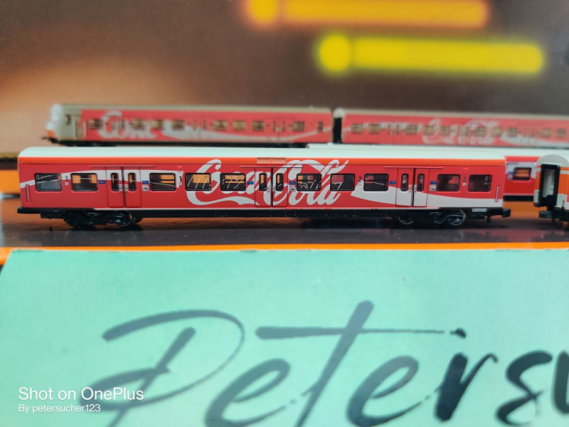 Märklin Z DC 8790 Wagen-Set S-Bahn "Coca Cola" / MHI / DB / OVP