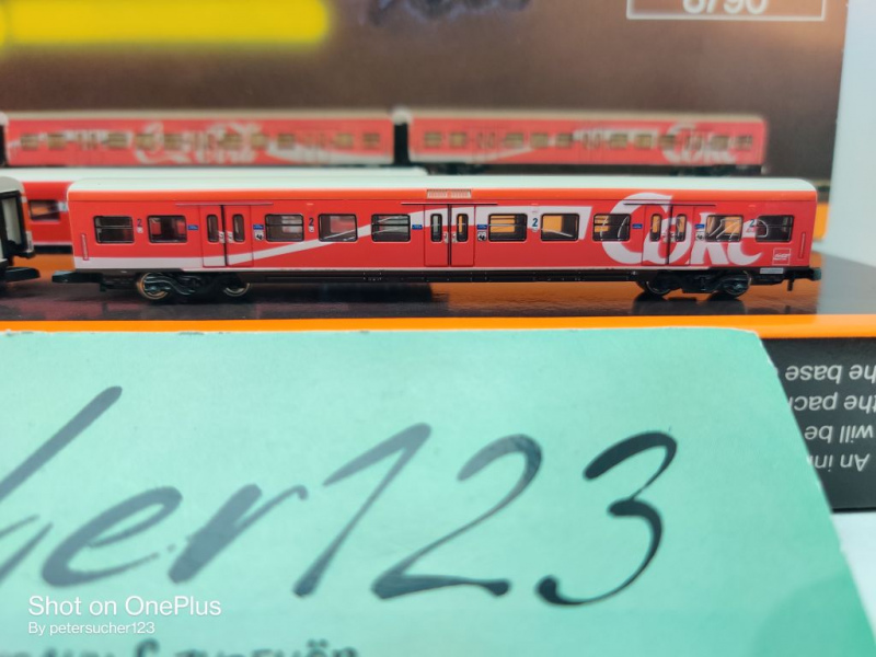 Märklin Z DC 8790 Wagen-Set S-Bahn "Coca Cola" / MHI / DB / OVP