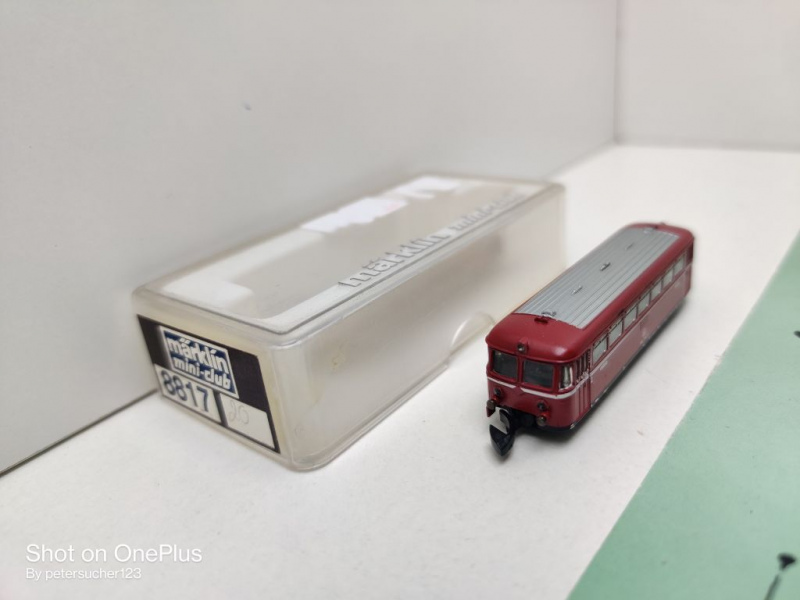 Märklin Z DC 8817 Schienenbus-Beiwagen 2.Kl / Baureihe 998 / DB / OVP