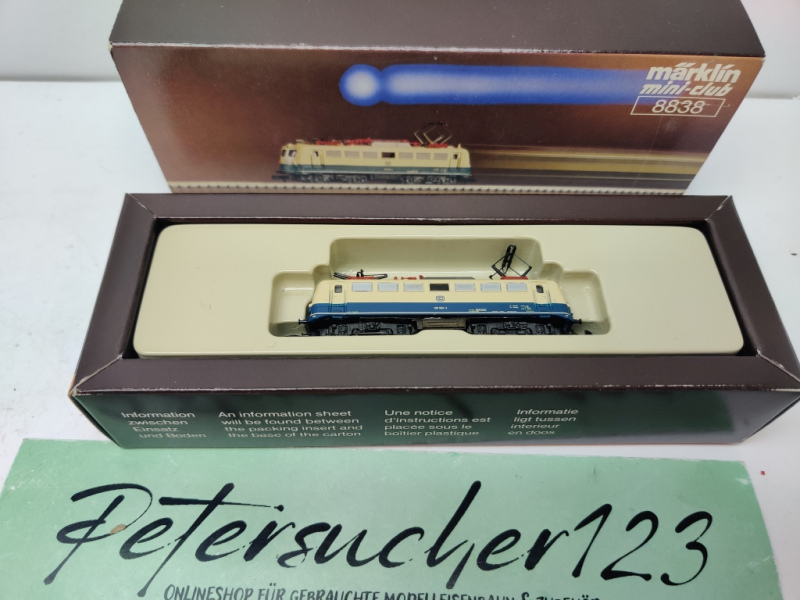 Märklin Z DC 8838 Elektrolokomotive / DB / OVP