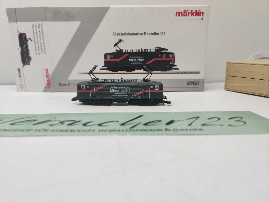 Märklin Mini Club Z DC 88430 / Elektrolokomotive der Baureihe / BR 143 / exklusive Messelokomotive / Analog / OVP