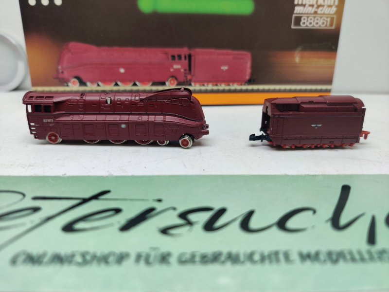 Märklin Z DC 88861 / BR03 1077 Stromlinien-Dampflok / Rot / DRG /OVP