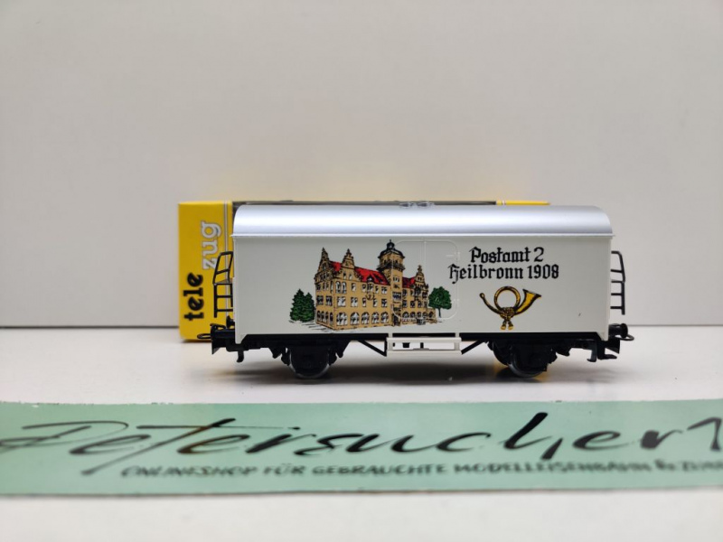 Märklin H0 AC 90707/4415 Telezug Kühlwagen "Postamt 2 Heilbronn" / OVP gelb