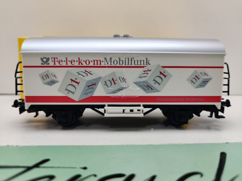 Märklin H0 AC 90707/4415 Telezug Kühlwagen "Fernmeldeamt Heilbronn" / OVP gelb