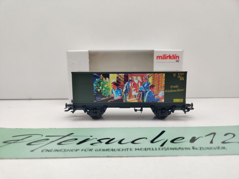 Märklin H0 AC 94103 PMS61-06 Containerwagen "Weihnachten'01" / NEM / OVP weiß