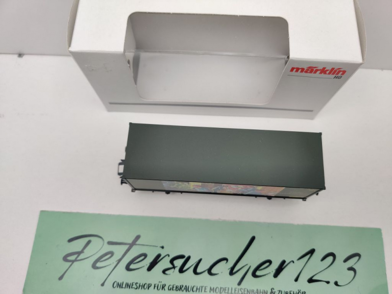Märklin H0 AC 94103 PMS61-06 Containerwagen "Weihnachten'01" / NEM / OVP weiß
