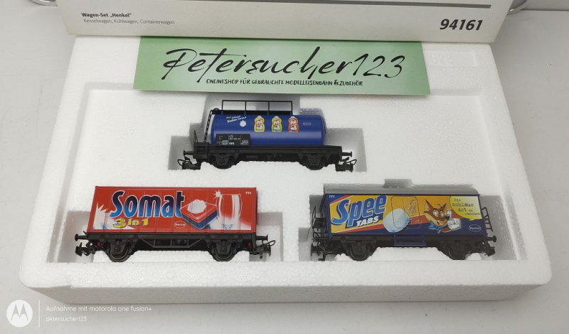 Märklin H0 AC 94161 Wagen-Set "Henkel" / DB / OVP weiß